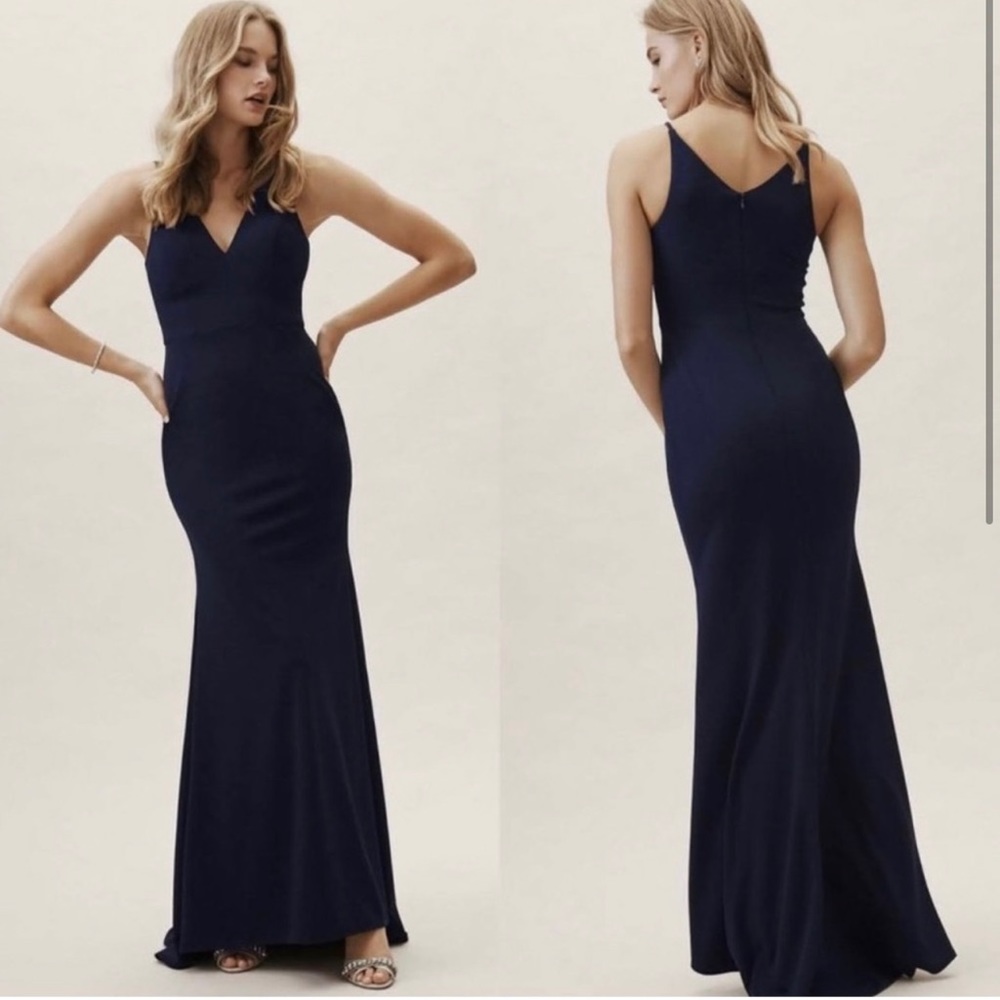 BHLDN Jones Midnight gown- navy. NWT